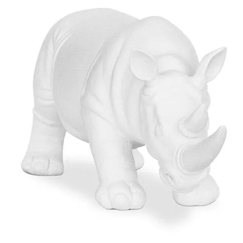  Figurine Décorative Rhinocéros - Blanc Mat - Rhyn image 8