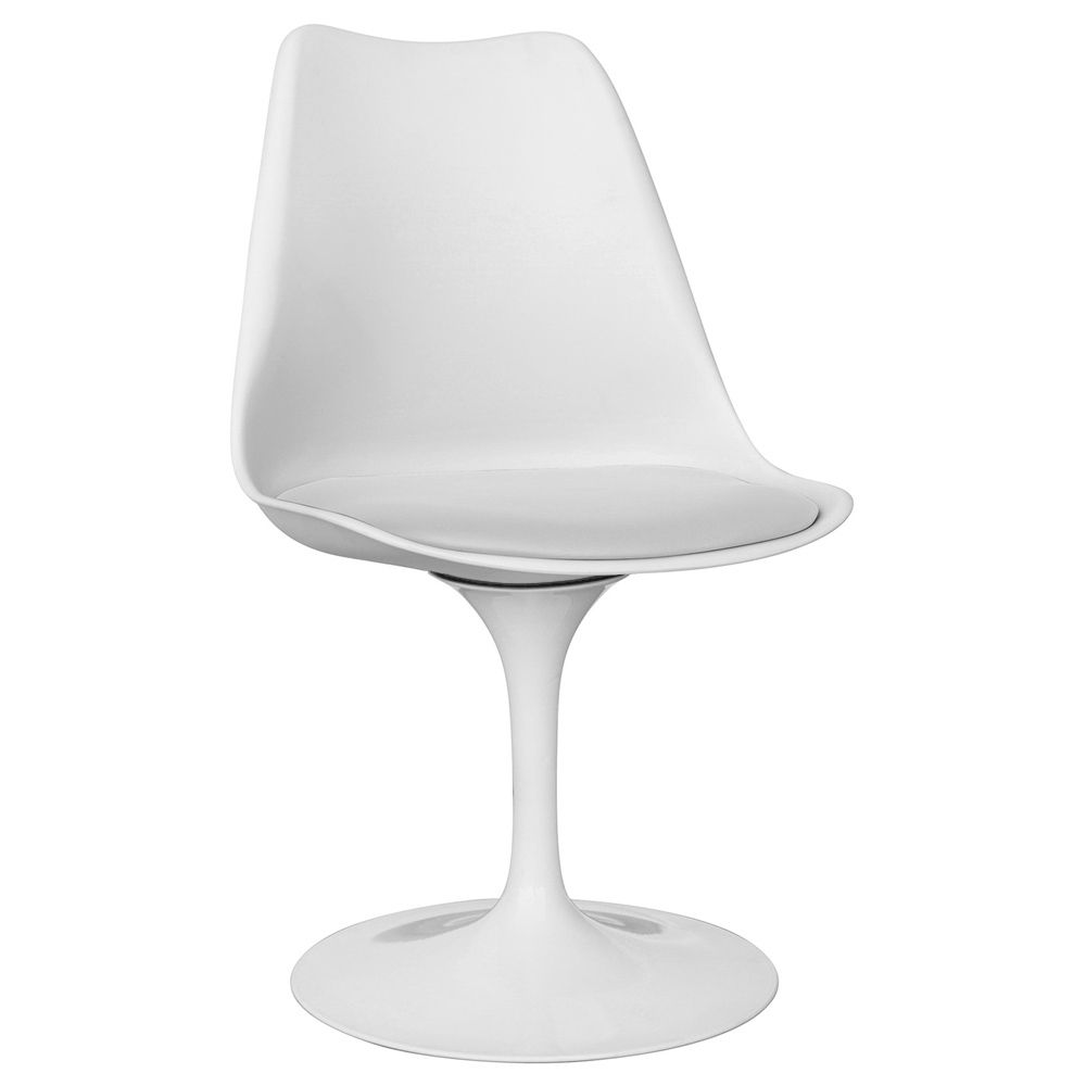 Chaise de salle à manger - Chaise pivotante blanche - Tulip image 8