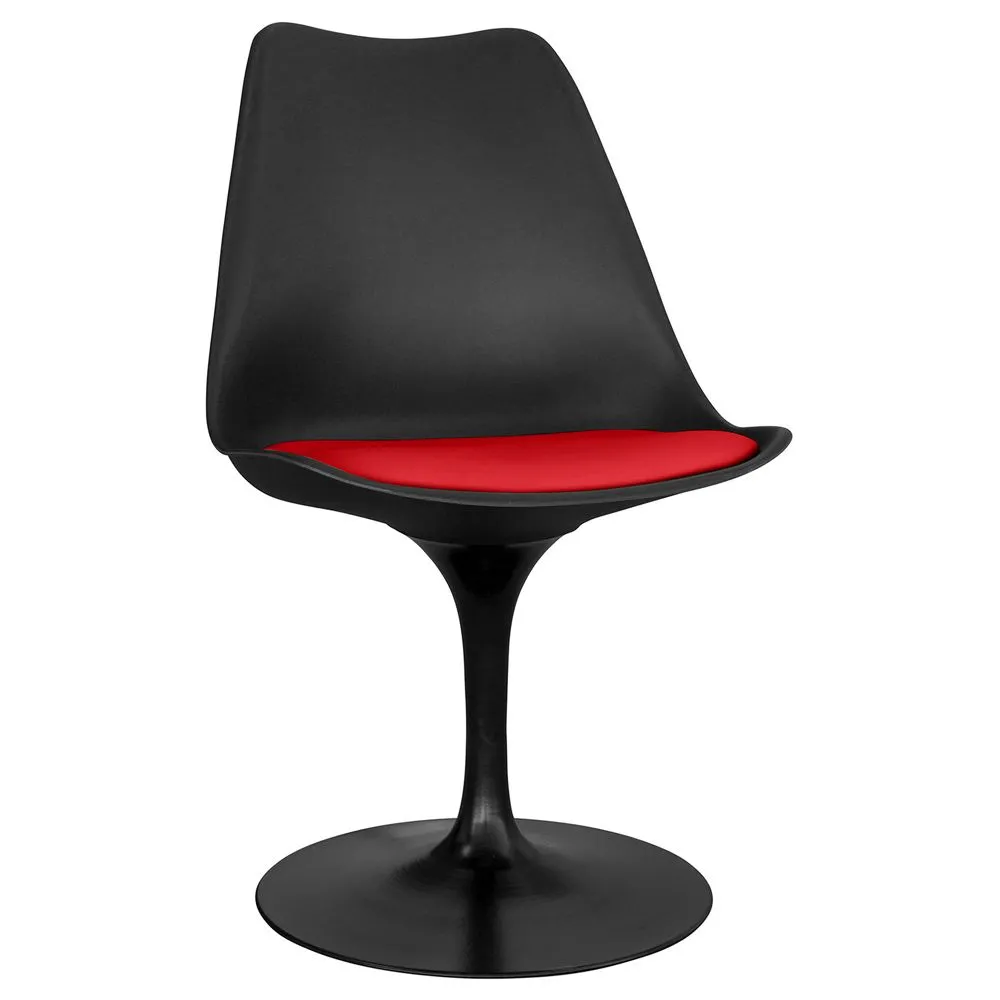 Chaise de salle à manger - Chaise pivotante noire - Tulip image 8