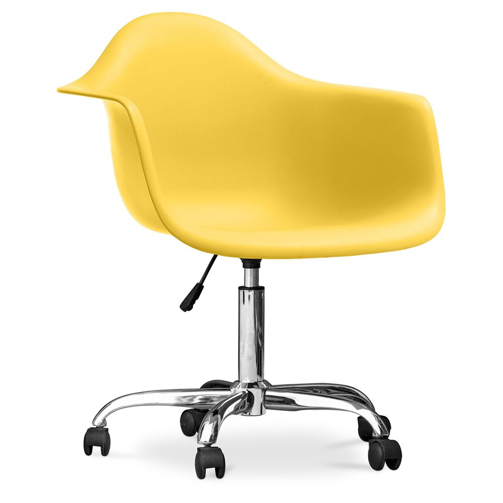 Chaise de bureau avec accoudoirs - Chaise de bureau à roulettes - Weston image 8