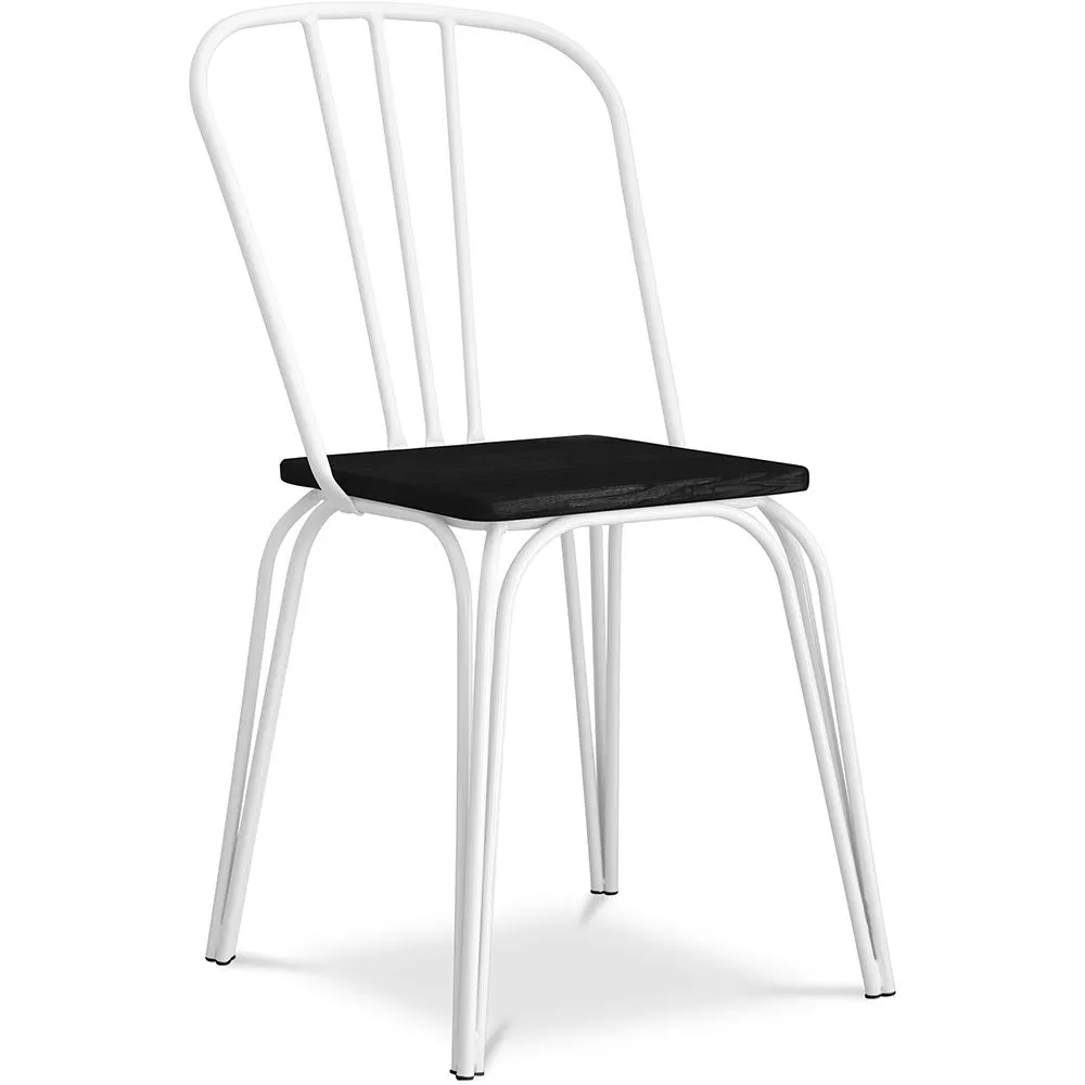 Chaise de salle à manger - Style industriel - Bois et métal - Lillor image 8