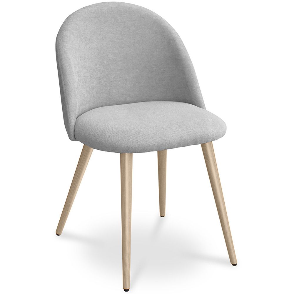 Chaise de salle à manger - Tapissée en tissu - Style scandinave - Evelyne image 8