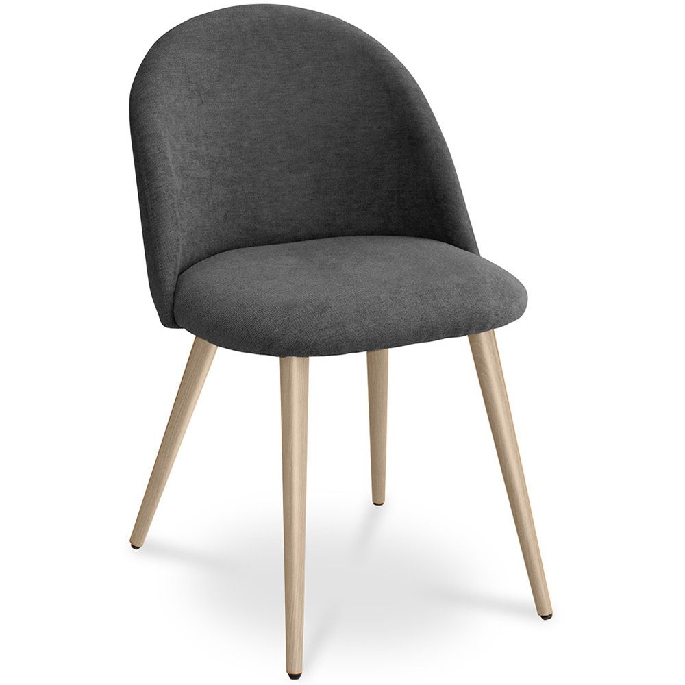 Chaise de salle à manger - Tapissée en tissu - Style scandinave - Evelyne image 8