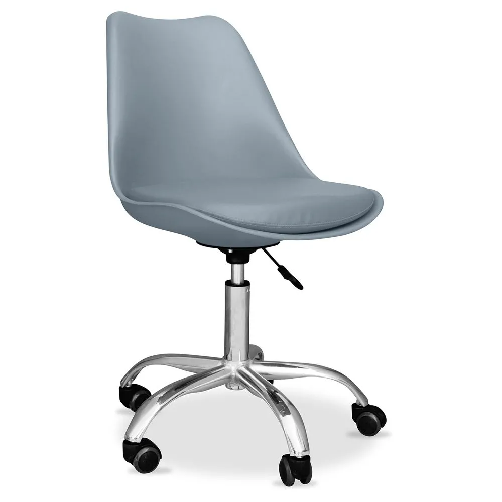 Chaise de bureau à roulettes - Chaise de bureau pivotante - Tulip image 8