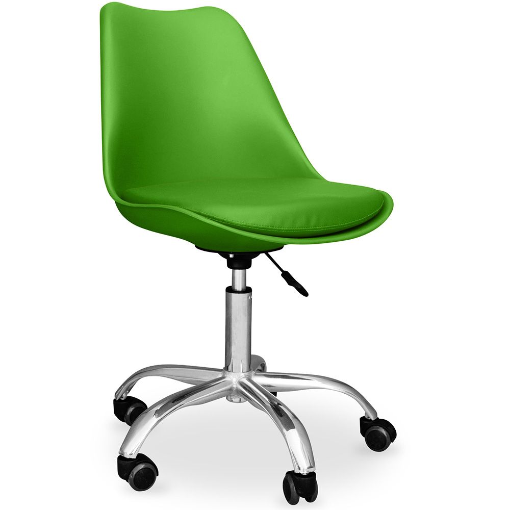 Chaise de bureau à roulettes - Chaise de bureau pivotante - Tulip image 8