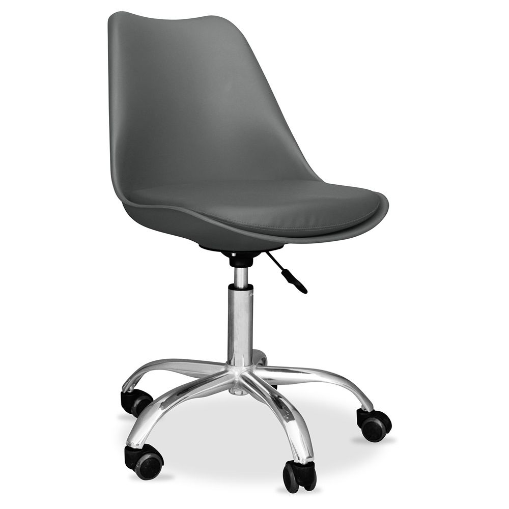 Chaise de bureau à roulettes - Chaise de bureau pivotante - Tulip image 8
