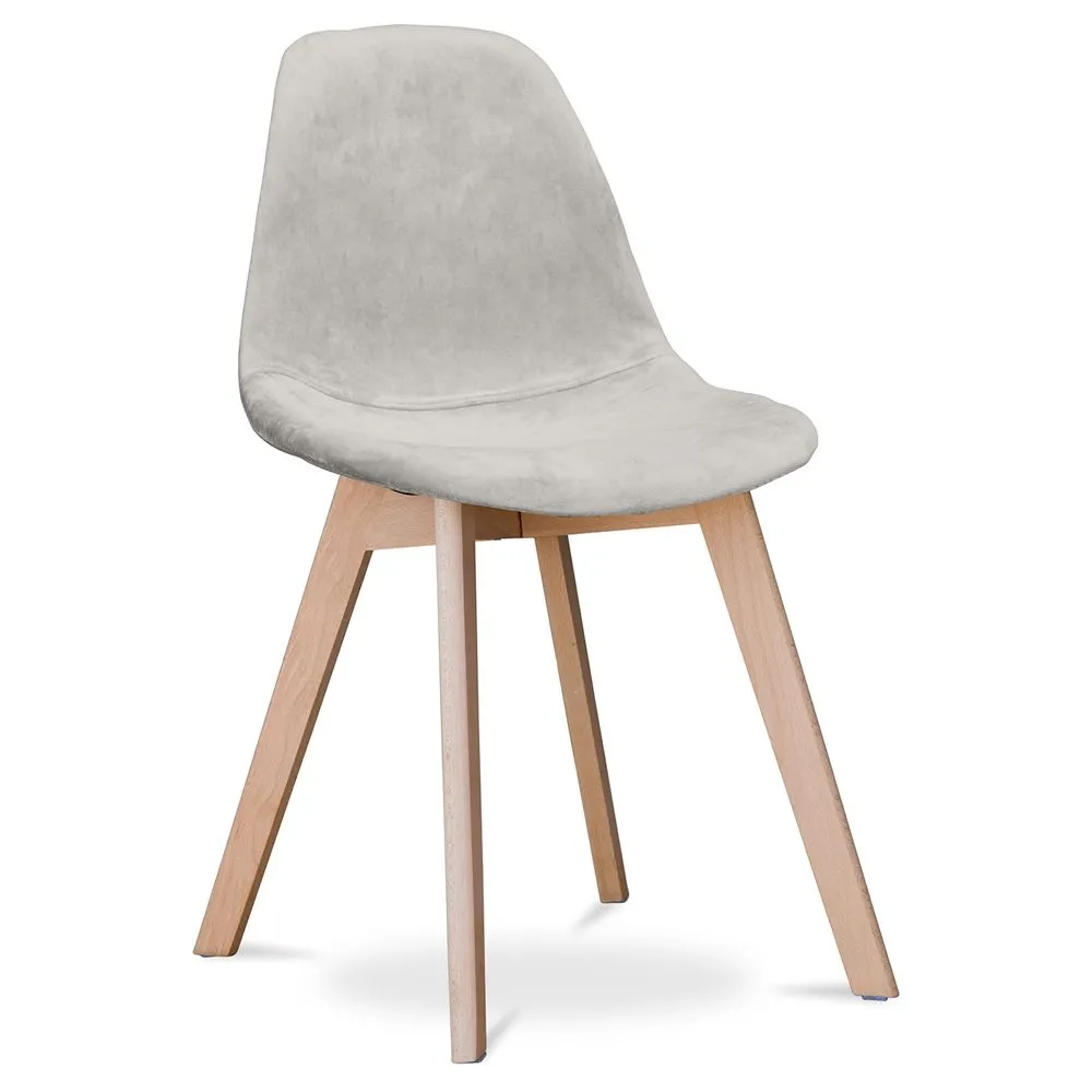 Chaise de salle à manger en tissu - Style scandinave - Denisse image 8