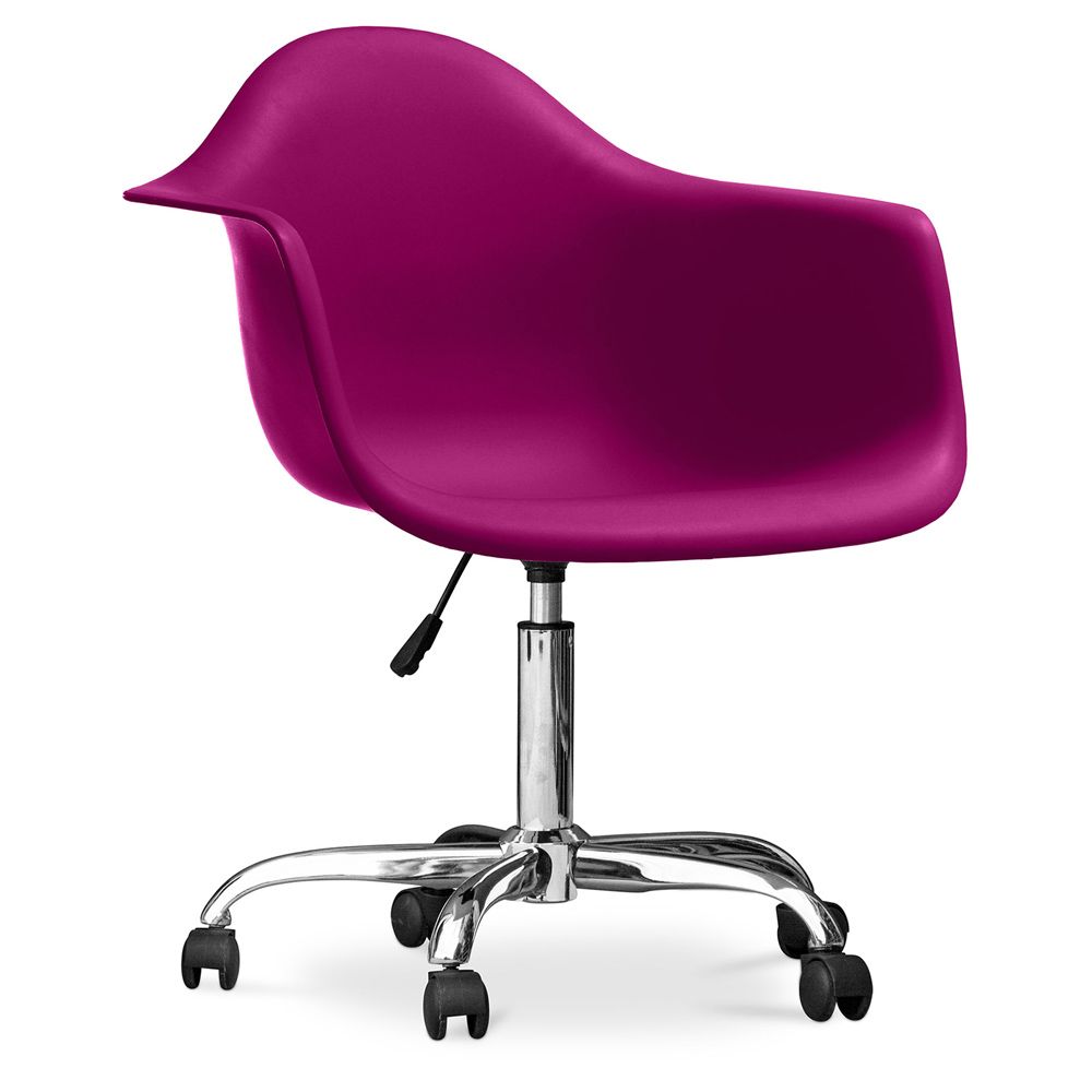 Chaise de bureau avec accoudoirs - Chaise de bureau à roulettes - Weston image 8