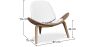 Fauteuil design - Fauteuil scandinave - Revêtu de cuir - Lucy image 7