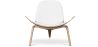 Fauteuil design - Fauteuil scandinave - Revêtu de cuir - Lucy image 7