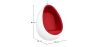  Fauteuil Suspendu Design Oeuf - Tissu Rembourré - Eny image 7