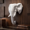 Tête d'éléphant Origami - Résine image 7