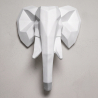 Tête d'éléphant Origami - Résine image 7