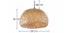 Lampe de plafond en bambou - Lampe suspendue de style Boho Bali - Talli image 7