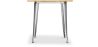 Table à manger carrée industrielle - Bois et métal - Stylix image 7