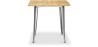 Table à manger carrée industrielle - Bois et métal - Stylix image 7