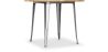 Table à manger carrée industrielle - Bois et métal - Stylix image 7