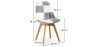 Chaise de salle à manger - Tapisserie patchwork noir et blanc - Nouvelle édition - Sam image 7