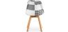 Chaise de salle à manger - Tapisserie patchwork noir et blanc - Nouvelle édition - Sam image 7