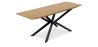 Table de salle à manger rectangulaire - Industrielle Bois et métal - Danr image 7