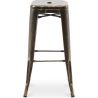 Tabouret de bar – Style industriel – Acier – 76 cm – Stylix image 7