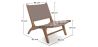 Fauteuil de Salon - Design Boho Bali - Bois et Cuir - Recia image 7