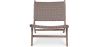 Fauteuil de Salon - Design Boho Bali - Bois et Cuir - Recia image 7