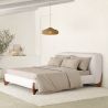 Tête de lit et Sommier pour Lit 180x200 CM - Revêtu de Tissu Bouclé - Dream image 7