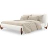 Tête de lit et Sommier pour Lit 180x200 CM - Revêtu de Tissu Bouclé - Dream image 7