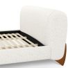 Tête de lit et Sommier pour Lit 180x200 CM - Revêtu de Tissu Bouclé - Dream image 7