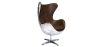 Fauteuil avec Accoudoirs - Style Aviateur - Cuir et Métal - Cocoon image 7